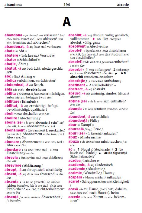 Dicționar școlar german-român și român-german