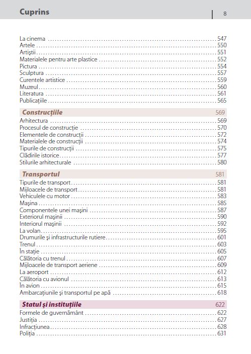 Dictionar tematic german